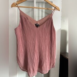 NWT Dusty Rose Pleated Express tank